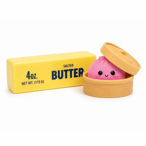 2-Pack: Squishy Dumpling & Butter Combo Pack – Slow Rising Fidget Toys - Viral Drop Club