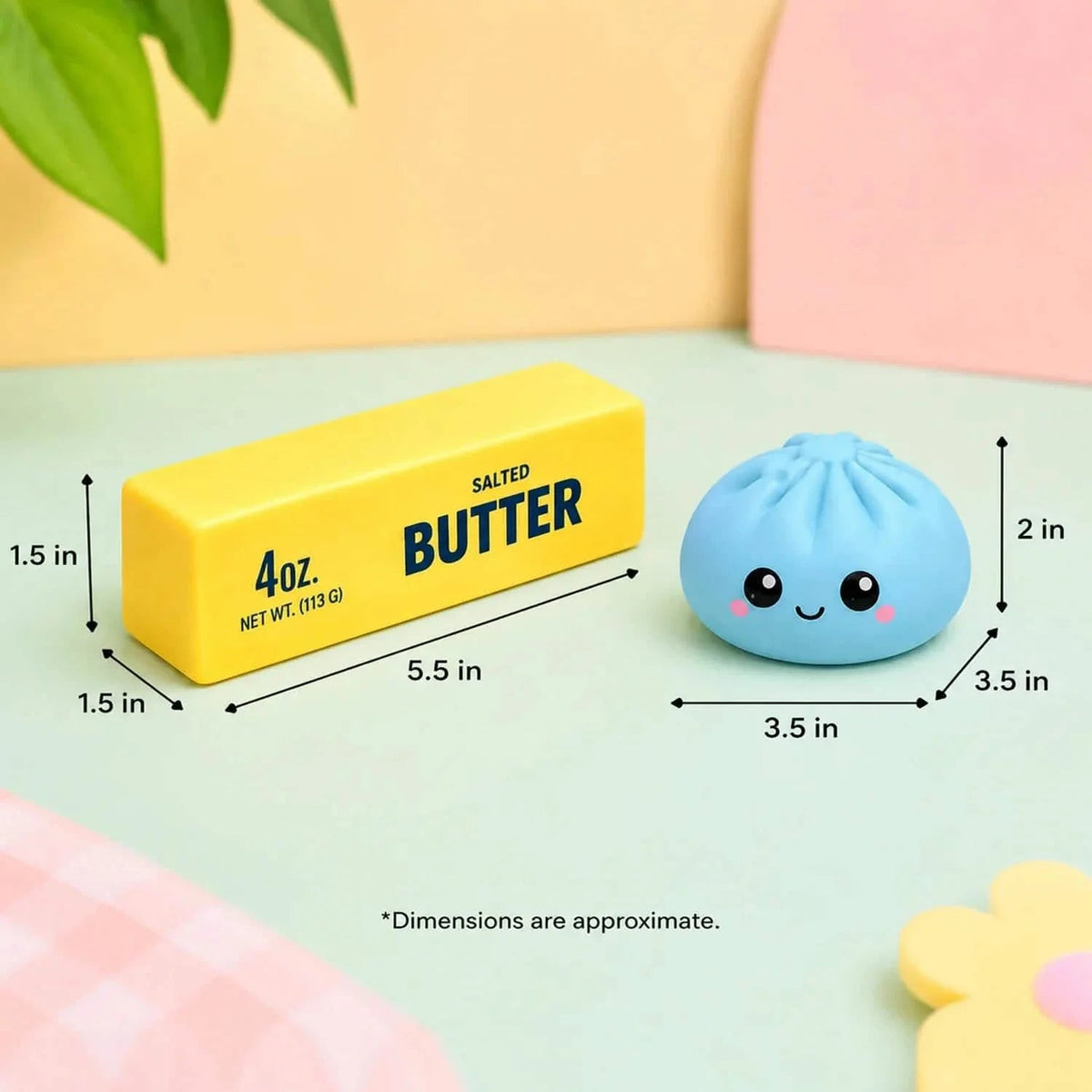 2-Pack: Squishy Dumpling & Butter Combo Pack – Slow Rising Fidget Toys - Viral Drop Club