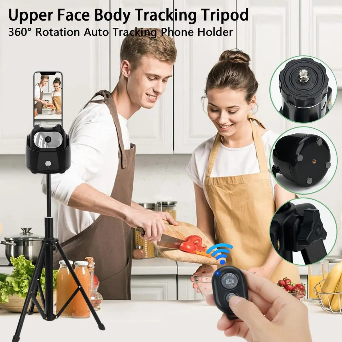 360° Auto Face-Tracking Phone Tripod - Viral Drop Club