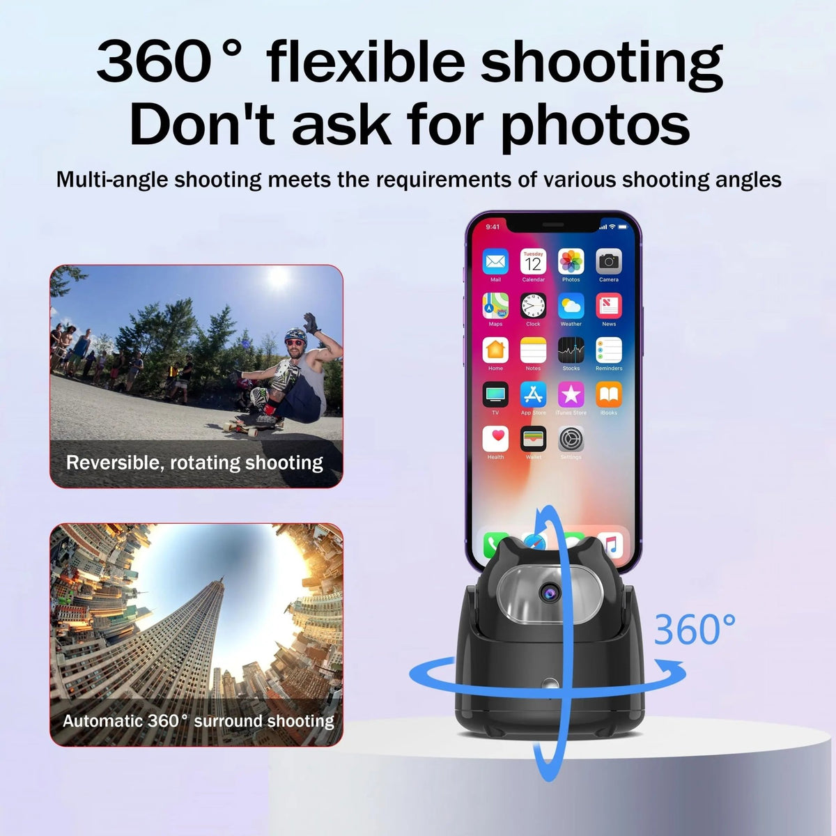 360° Auto Face-Tracking Phone Tripod - Viral Drop Club