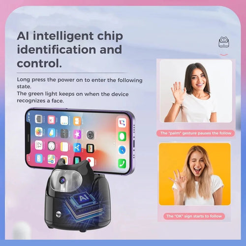 360° Auto Face-Tracking Phone Tripod - Viral Drop Club