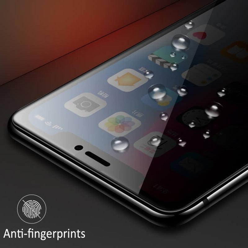 3Pcs Full Cover Black Edge Anti-spy Tempered Glass Private Screen Protector For iPhone 14 13 12 11 Pro MAX X XS Max XR 7 8 Plus Tempered Glass Full Glue Edge to Edge scratchproof Guard Screen Guard for iPhone - Viral Drop Club