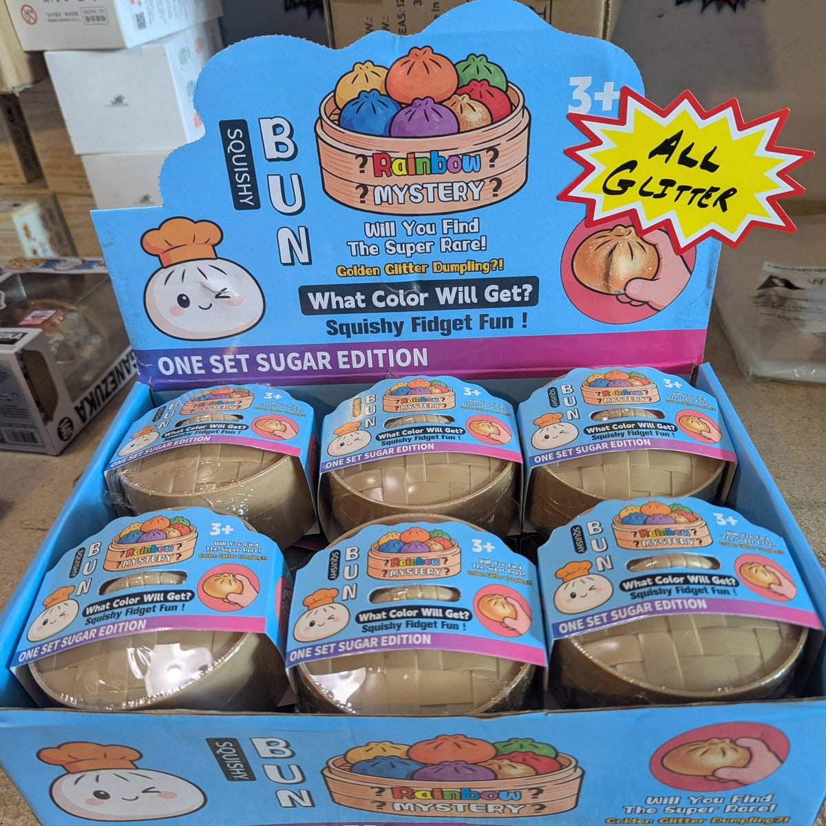 (All Glitter) Squishy Bun Mystery Dumplings - Viral Drop Club