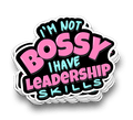 Bossy Leadership Skills – Funny Sticker - Viral Drop Club