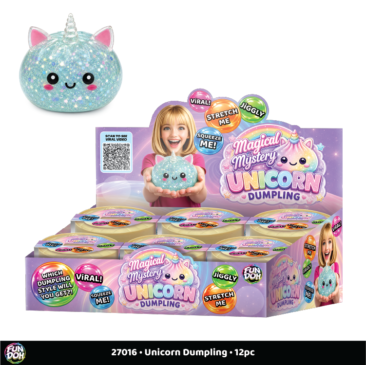 Fun Doh Unicorn Mystery Dumpling Squishy Toy - Viral Drop Club