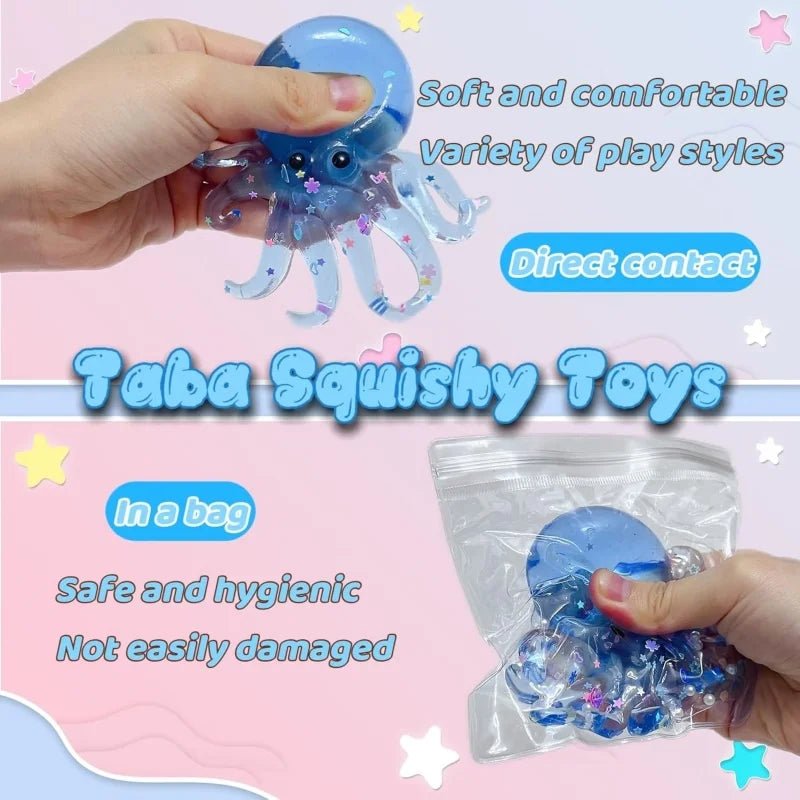 Glitter Octopus Taba Squishy - Viral Drop Club