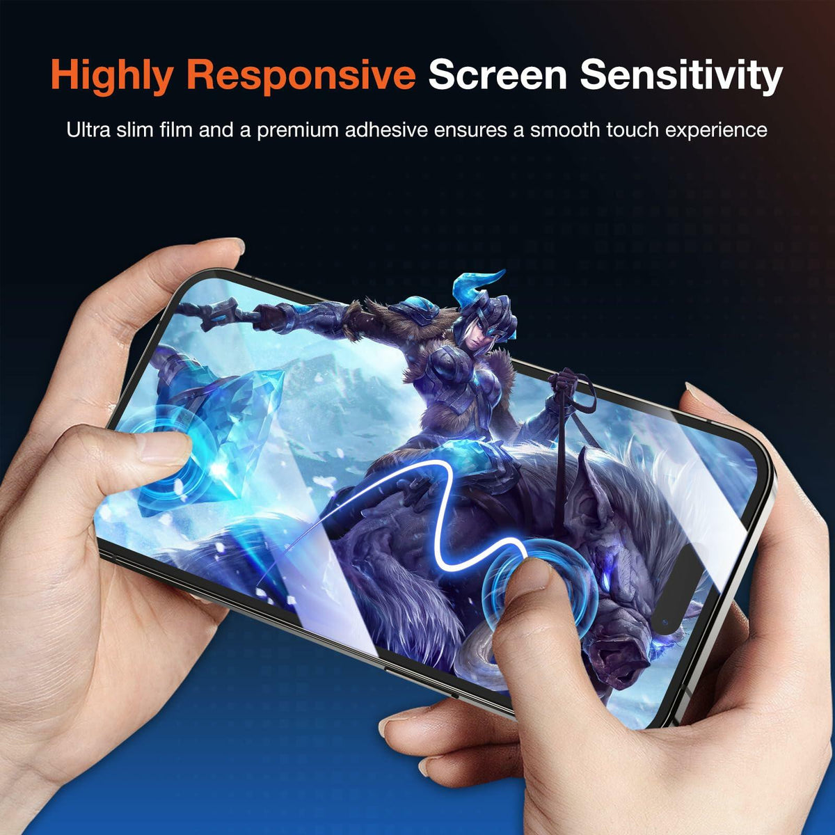 KUZOOM Privacy Screen Protector iPhone 15 Pro Max 6.7" 2 Pack Black - Viral Drop Club