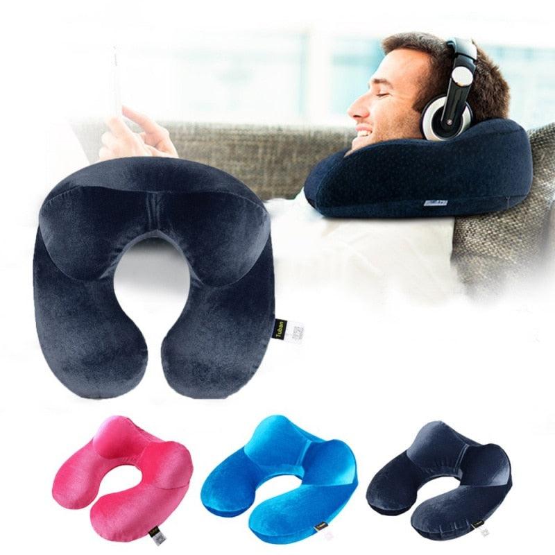 Memory-Foam Travel Neck Pillow - Viral Drop Club