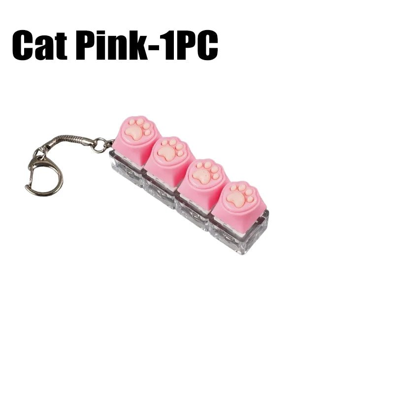 Mini LED Keyboard Fidget Keychain - Viral Drop Club