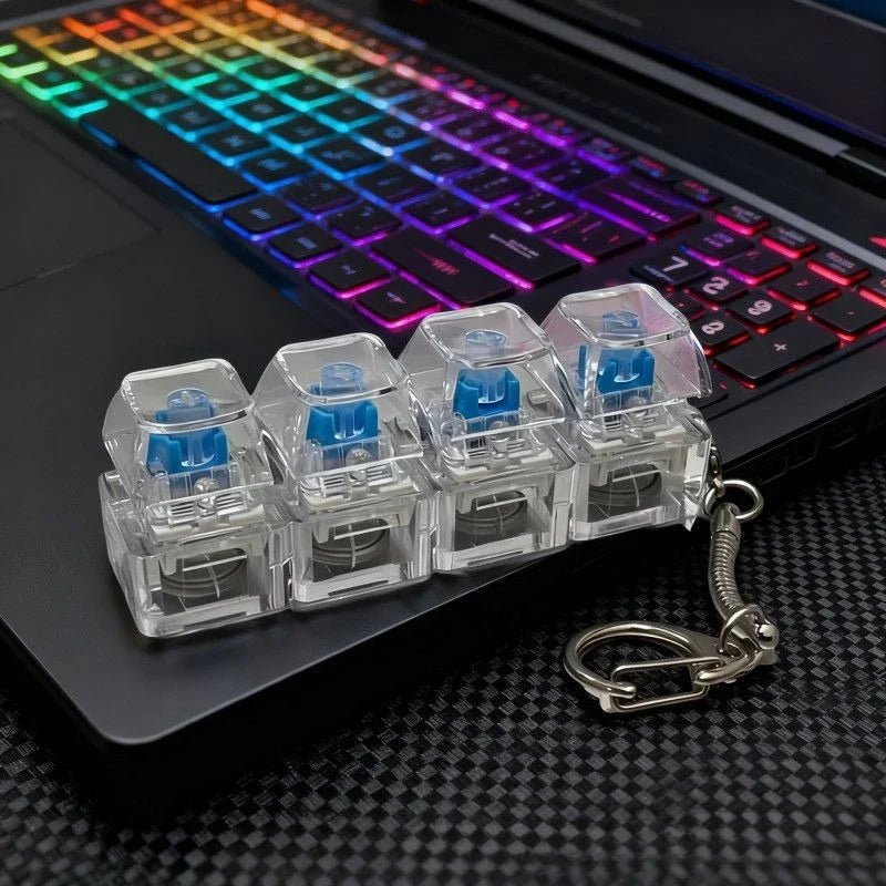 Mini LED Keyboard Fidget Keychain - Viral Drop Club