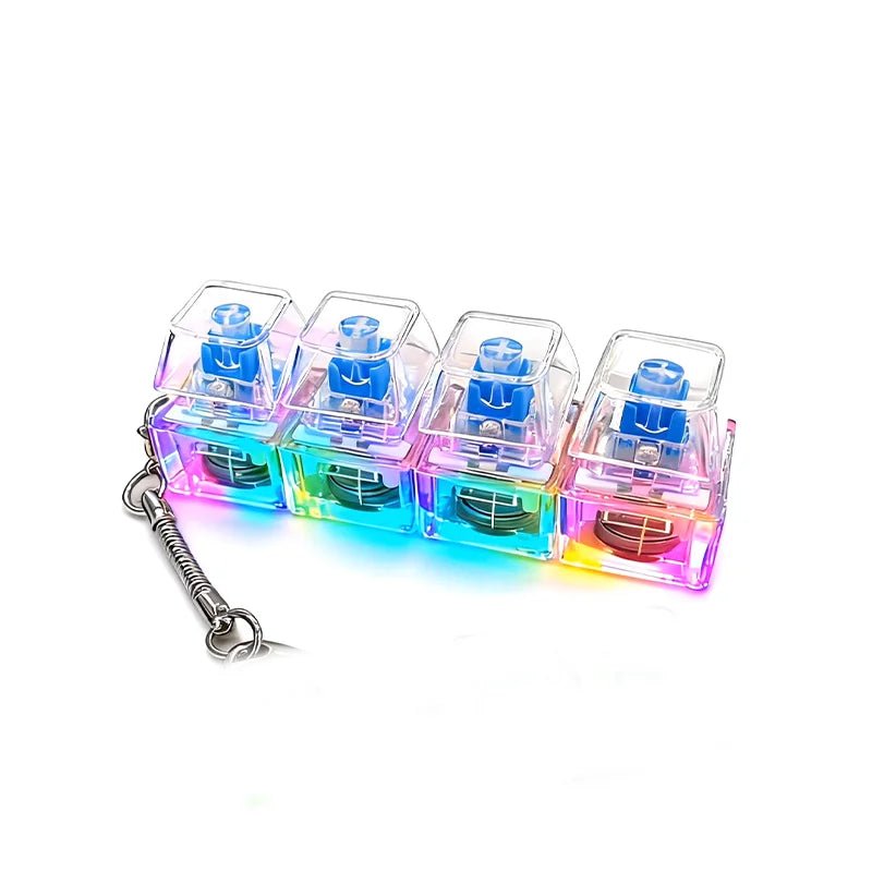 Mini LED Keyboard Fidget Keychain - Viral Drop Club