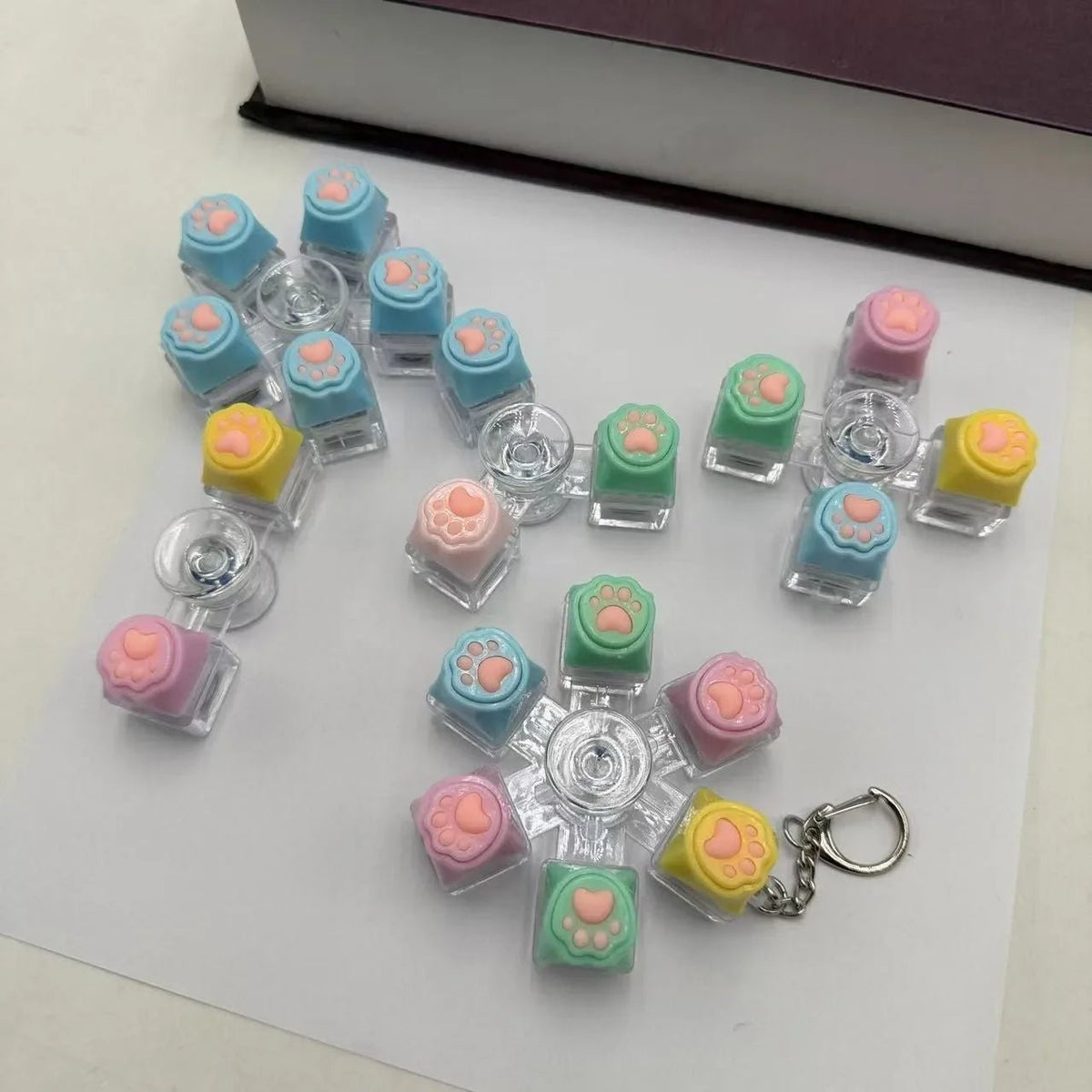 Mini LED Keyboard Fidget Keychain - Viral Drop Club