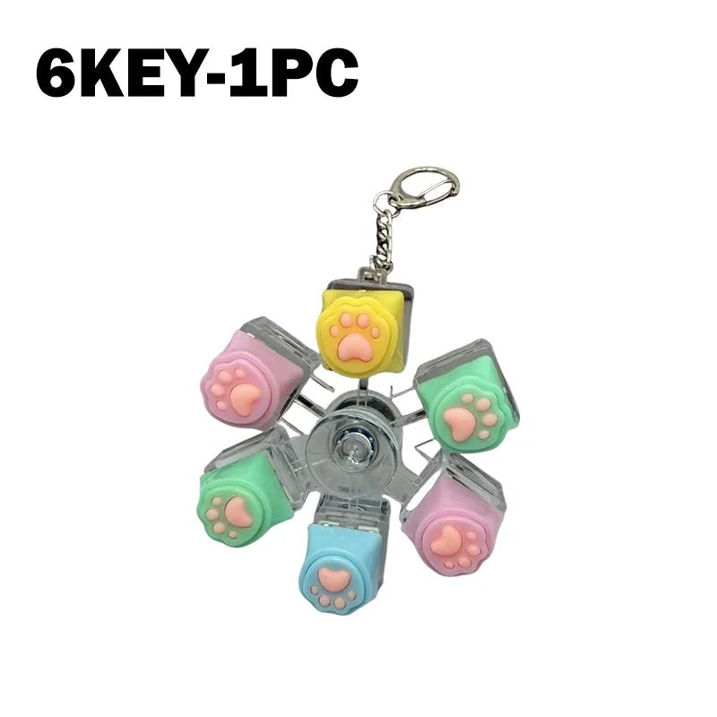 Mini LED Keyboard Fidget Keychain - Viral Drop Club