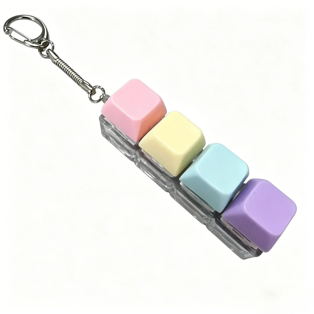 Mini LED Keyboard Fidget Keychain - Viral Drop Club