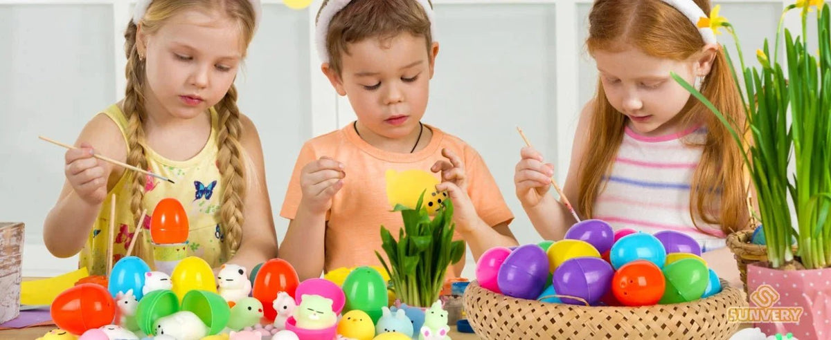 Mochi Squishy Toy Filled Easter Eggs | Mystery Animal Stress Relief Toys for Kids and Adults - Viral Drop Club