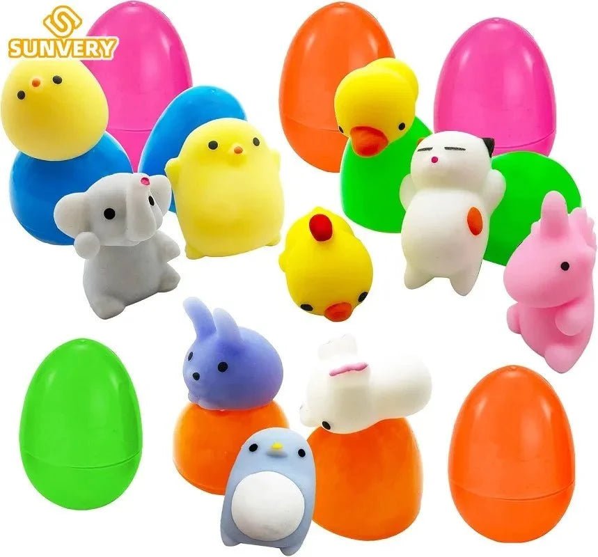 Mochi Squishy Toy Filled Easter Eggs | Mystery Animal Stress Relief Toys for Kids and Adults - Viral Drop Club