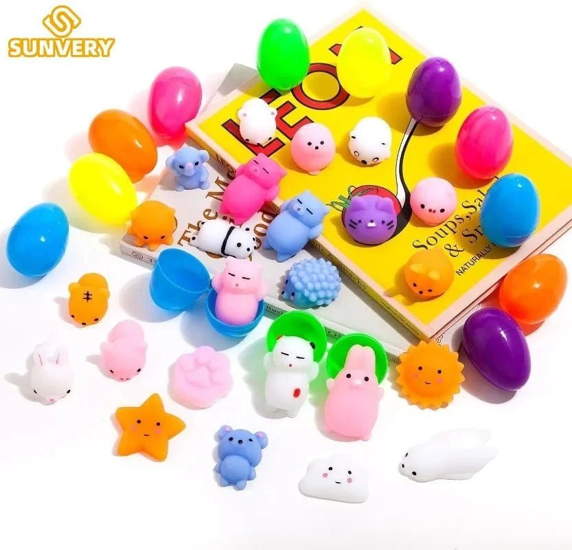 Mochi Squishy Toy Filled Easter Eggs | Mystery Animal Stress Relief Toys for Kids and Adults - Viral Drop Club