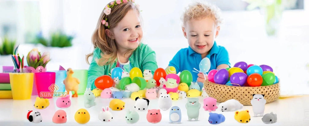 Mochi Squishy Toy Filled Easter Eggs | Mystery Animal Stress Relief Toys for Kids and Adults - Viral Drop Club