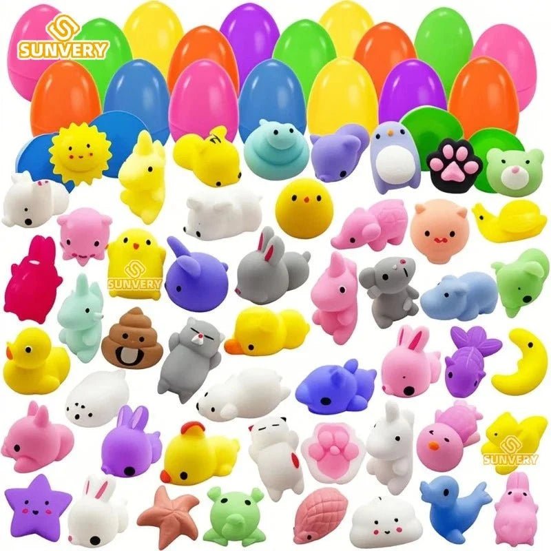Mochi Squishy Toy Filled Easter Eggs | Mystery Animal Stress Relief Toys for Kids and Adults - Viral Drop Club