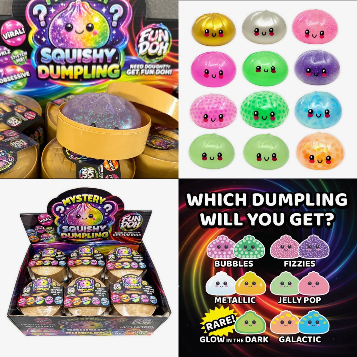 Mystery Dumpling Squishies - Tan Steamers - Viral Drop Club