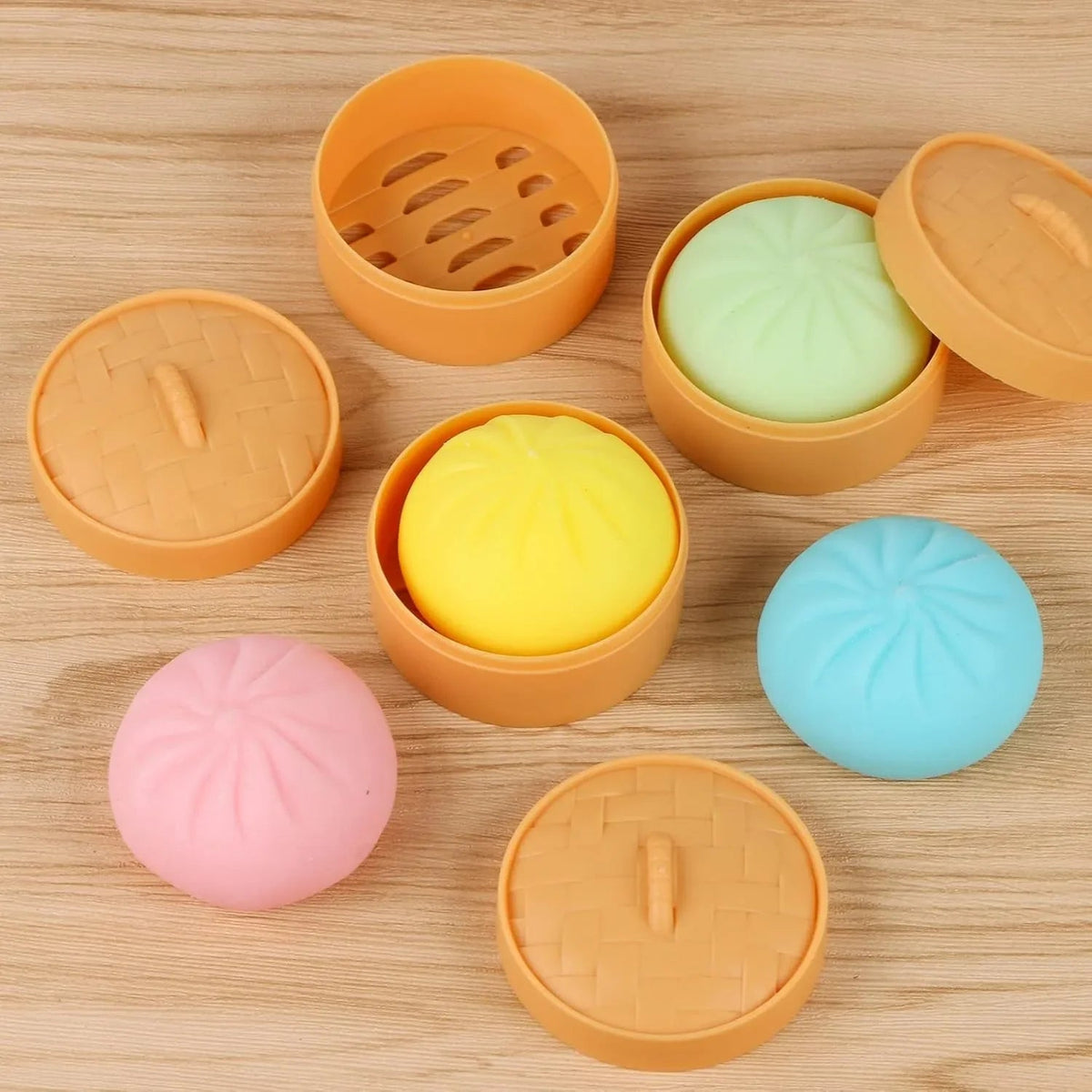 Mystery Dumpling Squishy in Mini Steamer - Viral Drop Club