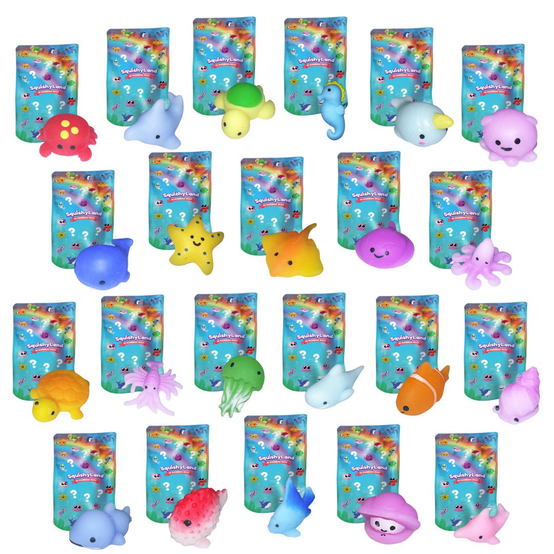 Mystery Squishies – 22 Sea Animal Surprise Toys - Viral Drop Club