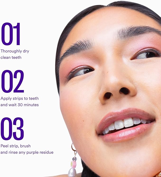 Purple Teeth Whitening Strips – 14 Treatments - Viral Drop Club