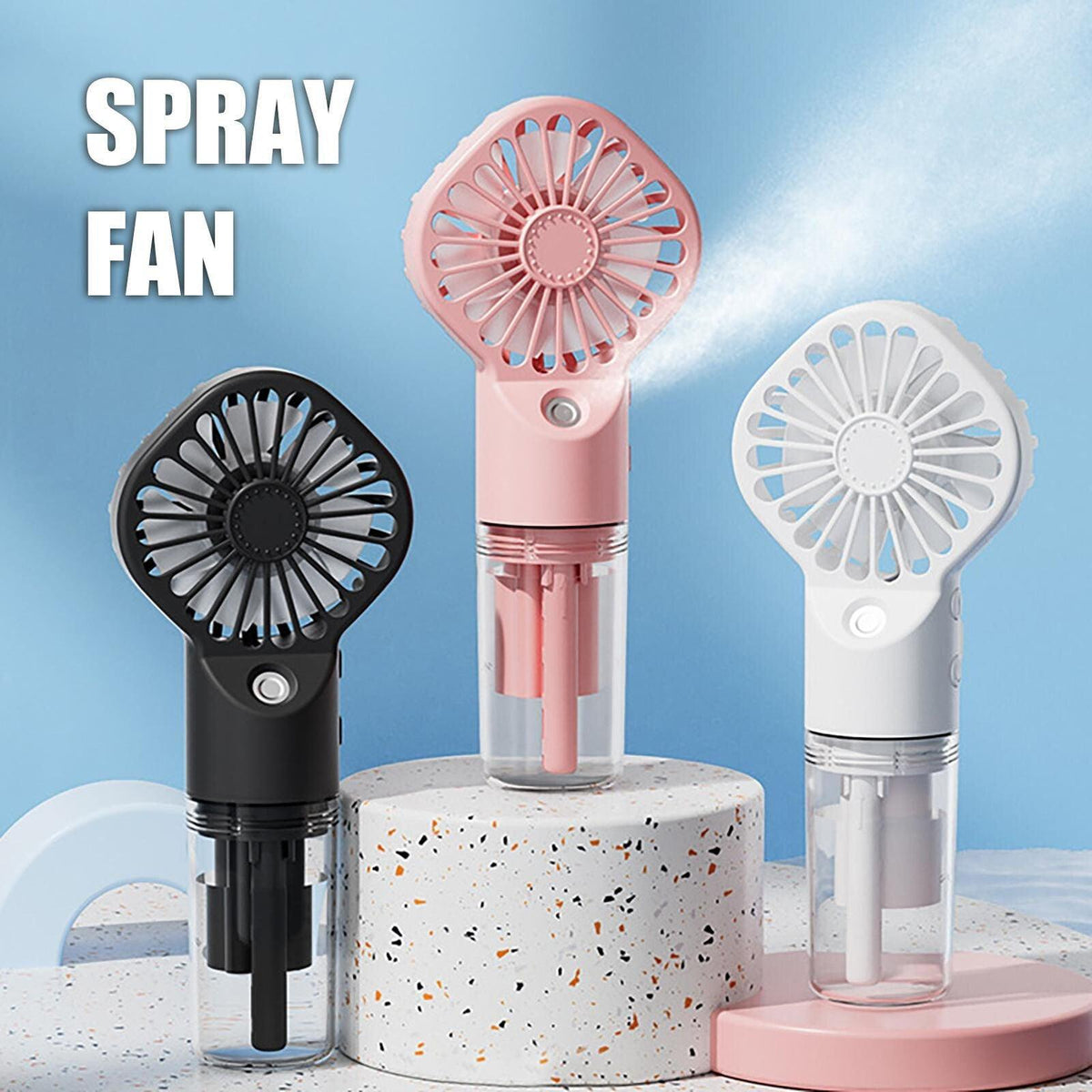 Rechargeable Handheld Misting Fan - Viral Drop Club