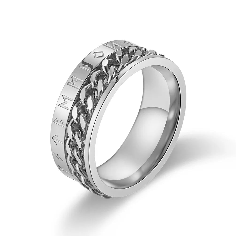 Roman Numeral Rotating Fidget Ring - Viral Drop Club