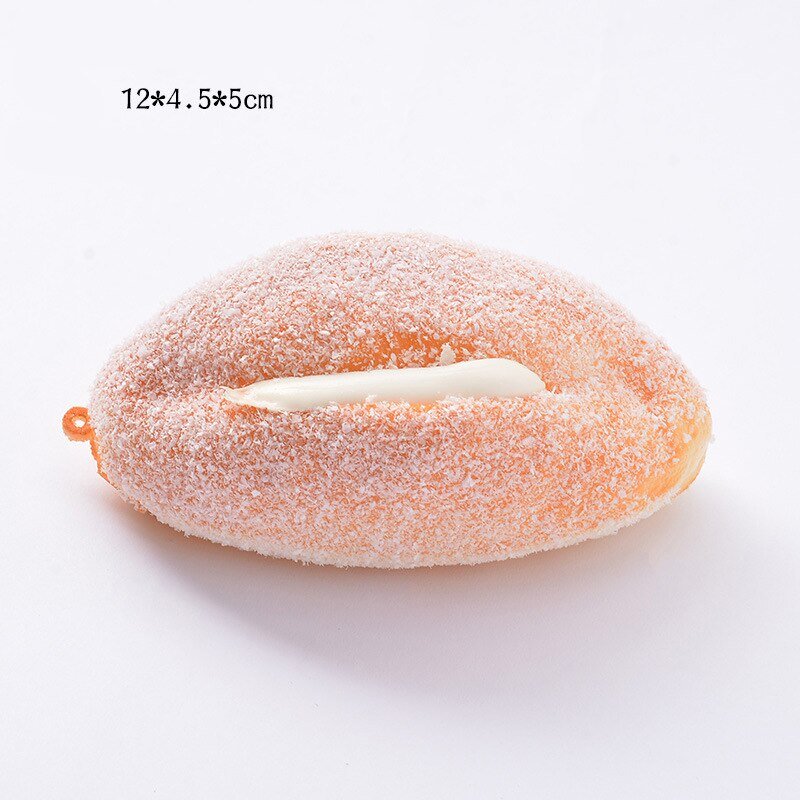Squishy Food Creative Simulation Bread Toast Donuts Slow Rising Squeeze Stress Relief Toys Spoof Tease People Desktop Decoration - Viral Drop Club