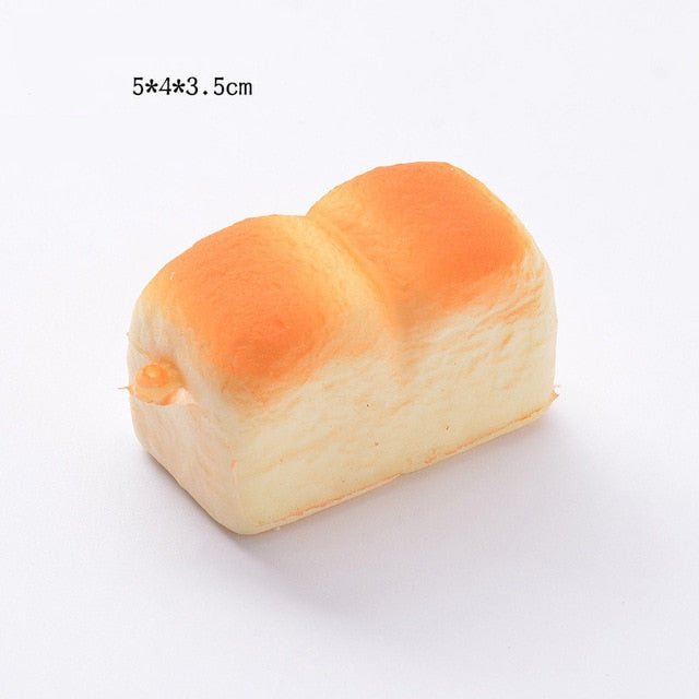 Squishy Food Creative Simulation Bread Toast Donuts Slow Rising Squeeze Stress Relief Toys Spoof Tease People Desktop Decoration - Viral Drop Club