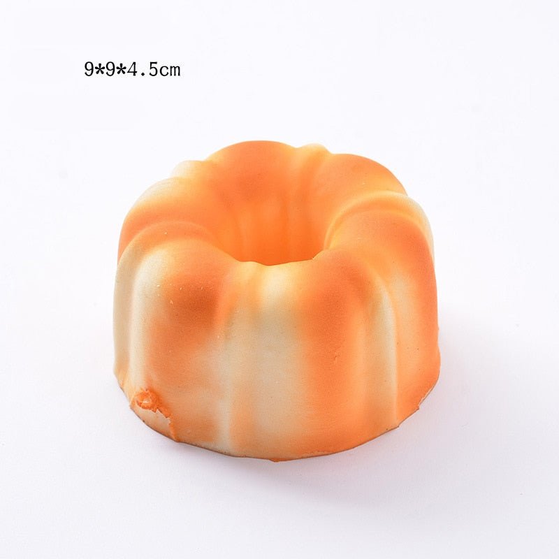 Squishy Food Creative Simulation Bread Toast Donuts Slow Rising Squeeze Stress Relief Toys Spoof Tease People Desktop Decoration - Viral Drop Club
