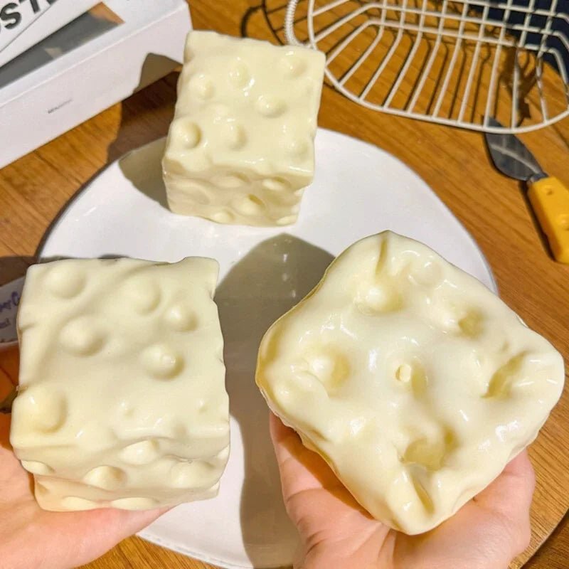 Taba Squishy Cheese Cube - Viral Drop Club
