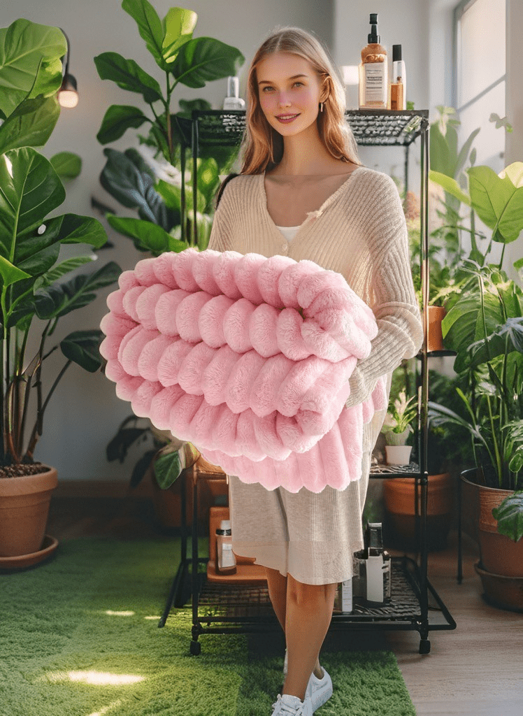 Ultra-Soft Bunny Plush Throw Blanket - Viral Drop Club