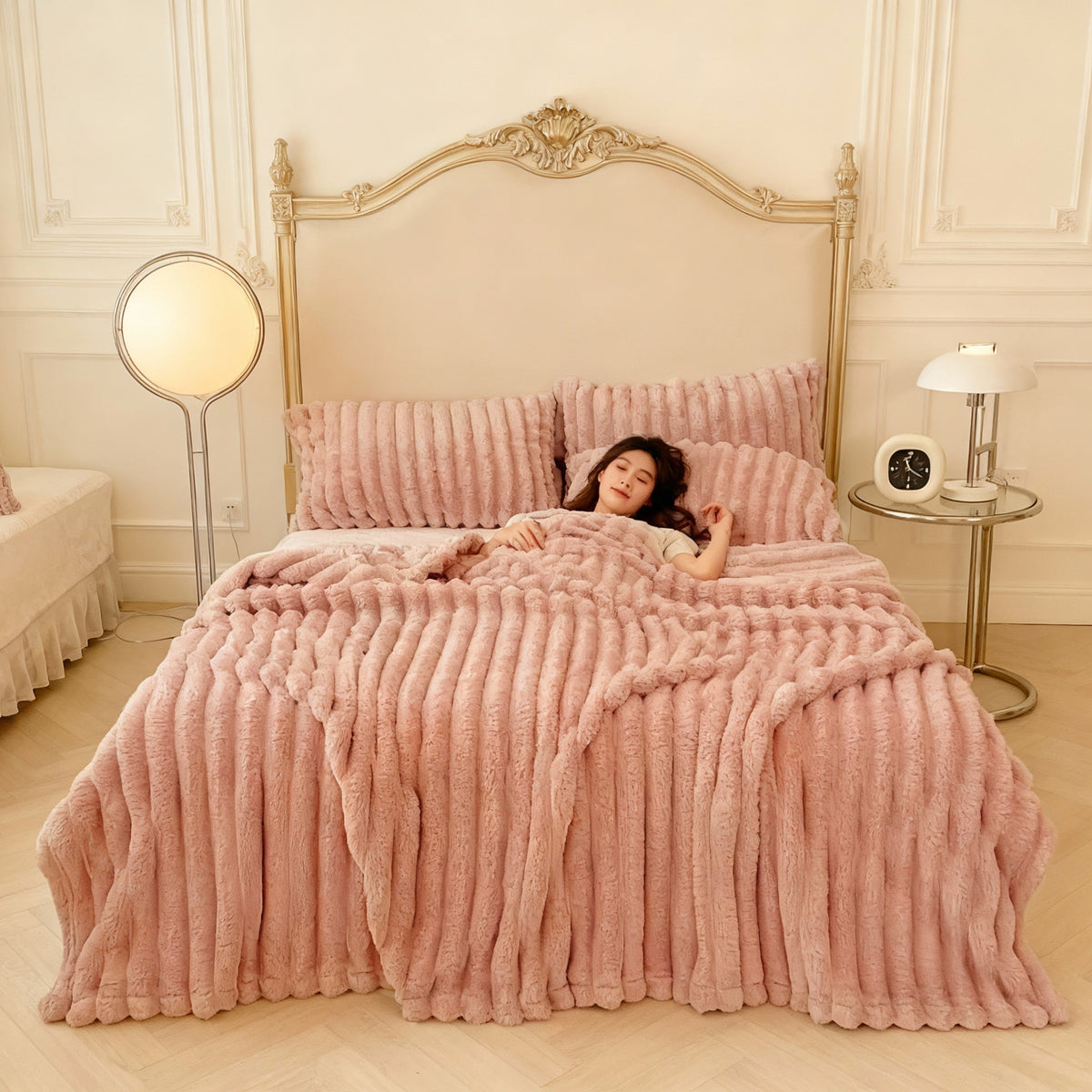 Ultra-Soft Bunny Plush Throw Blanket - Viral Drop Club