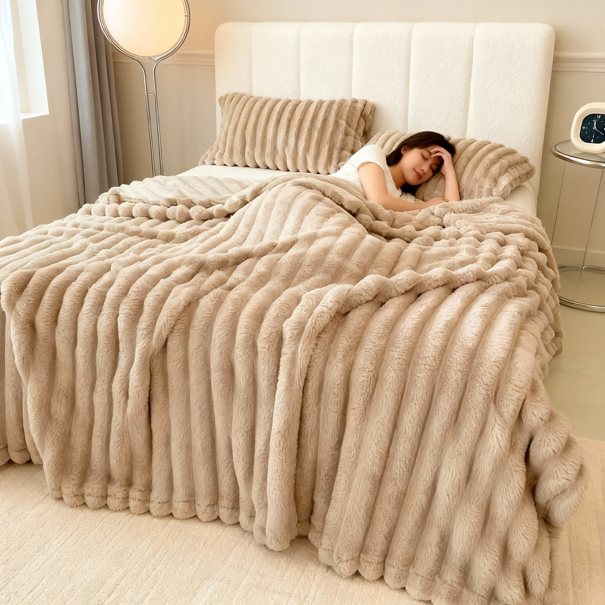 Ultra-Soft Bunny Plush Throw Blanket - Viral Drop Club